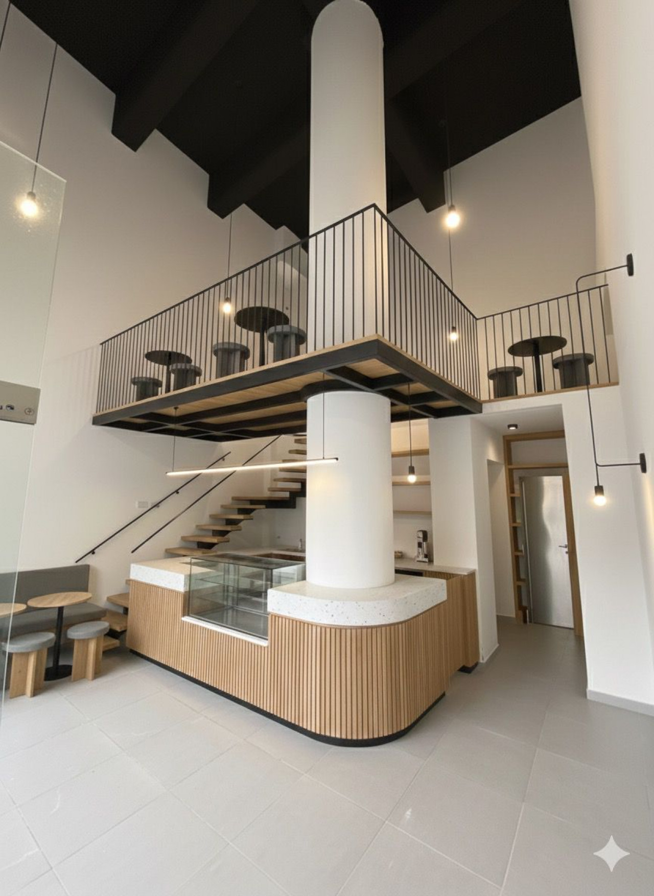 Simulación de posible ambientación para local gastronómico